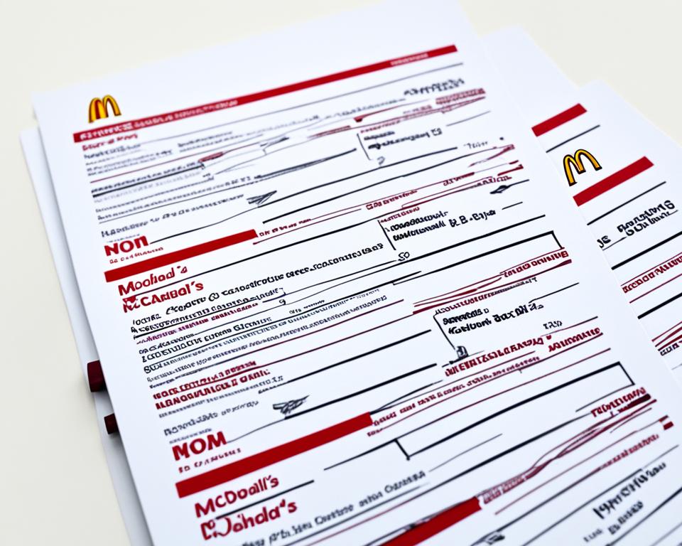 McDonald's job application